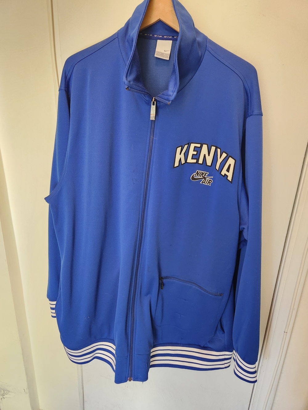 Rare 2XLT Nike Air Kenya Blue Track Jacket